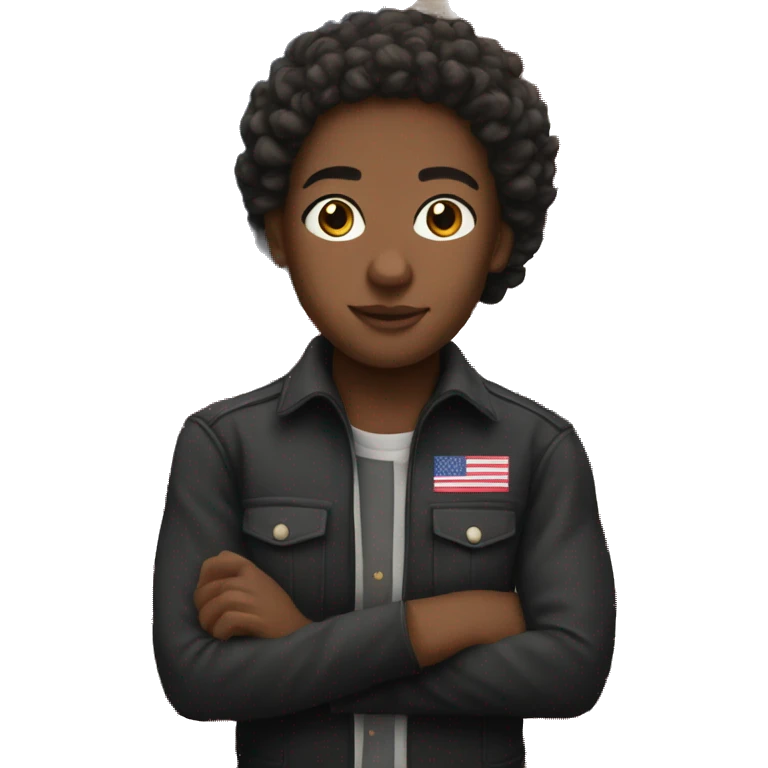 Black American heritage flag  emoji