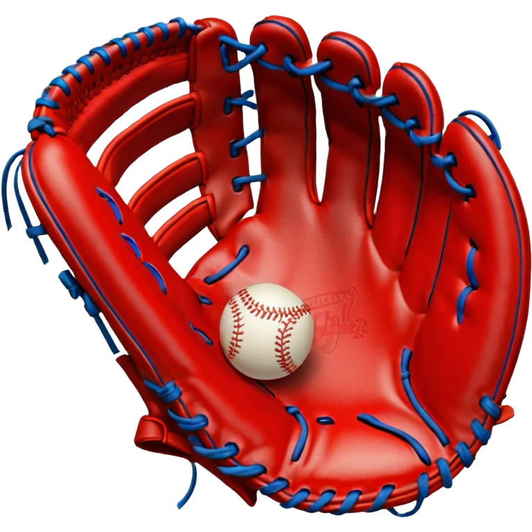 baseball glove (#00A3E0) and red (#F9423A) emoji