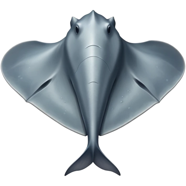 Realistic full bodied Sting ray emoji