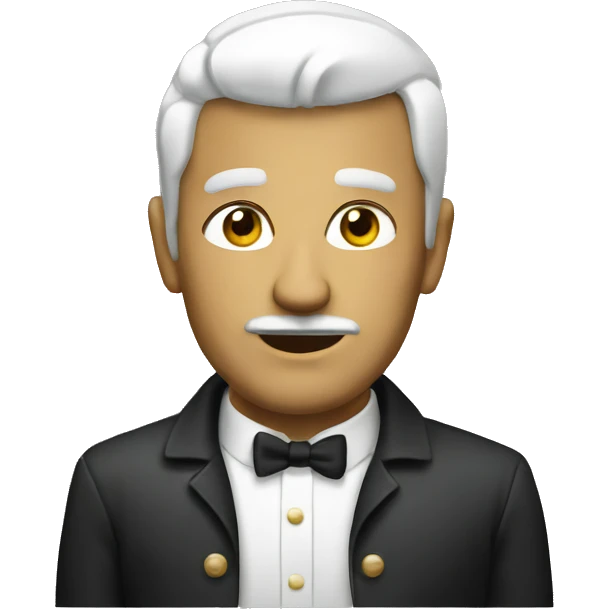 MAN WITH BOLD HEAD AND FRANCH BEAT emoji