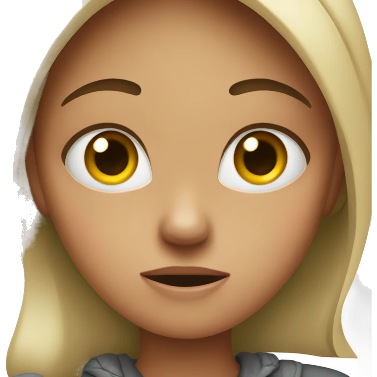 Girl telling no emoji