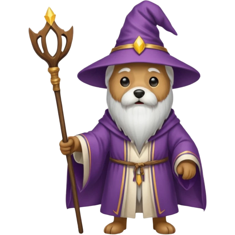 Dog wizard emoji