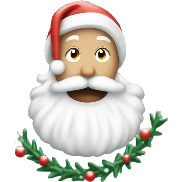 White Christmas vive emoji