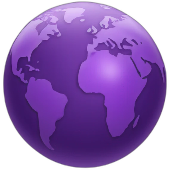 purple globe emoji