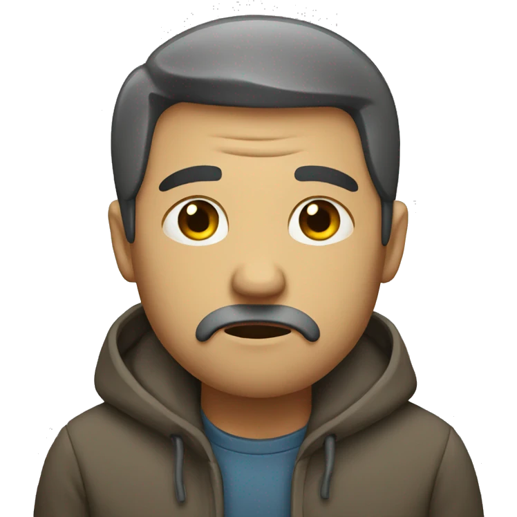 poor sad man emoji