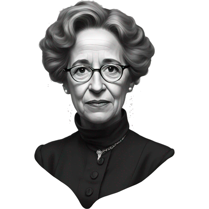 portrait of hannah arendt emoji