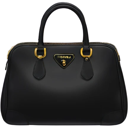 Black Prada bag emoji