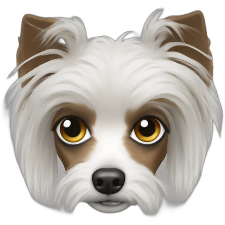 Chinese crested puffball emoji