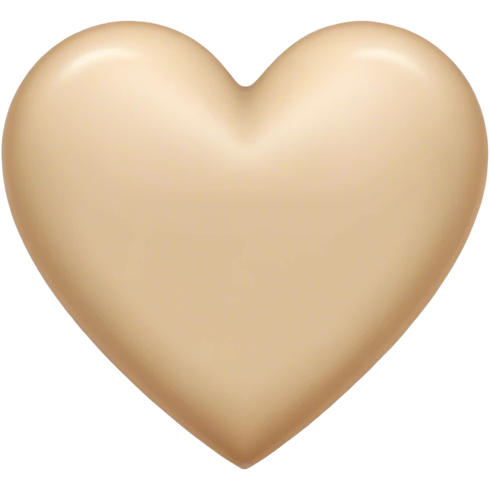 Corazón beige emoji