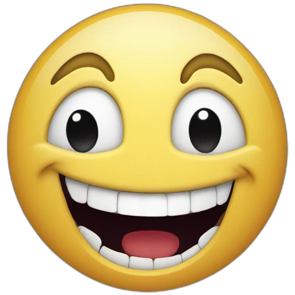 horror face laughing emoji