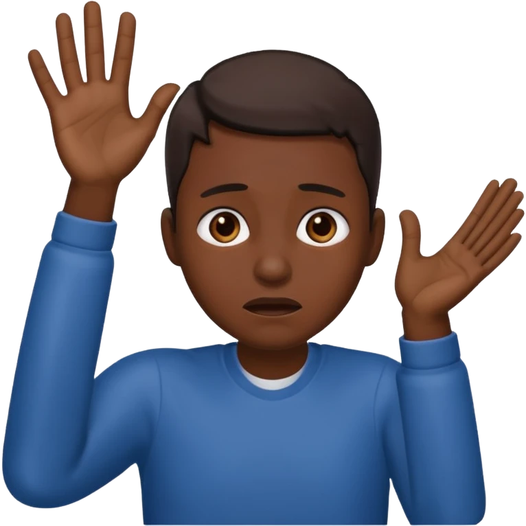 Raising hands in desperation Emoji emoji