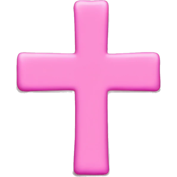 pink cross  emoji