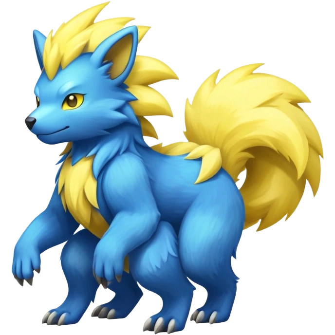 Manectric-Electrike-Fakémon-hybrid-creature (full body)  emoji