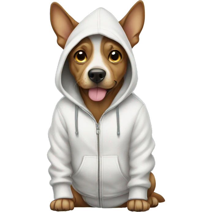 Dog in a hoodie emoji