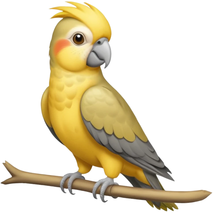 cockatiel parrot standing emoji