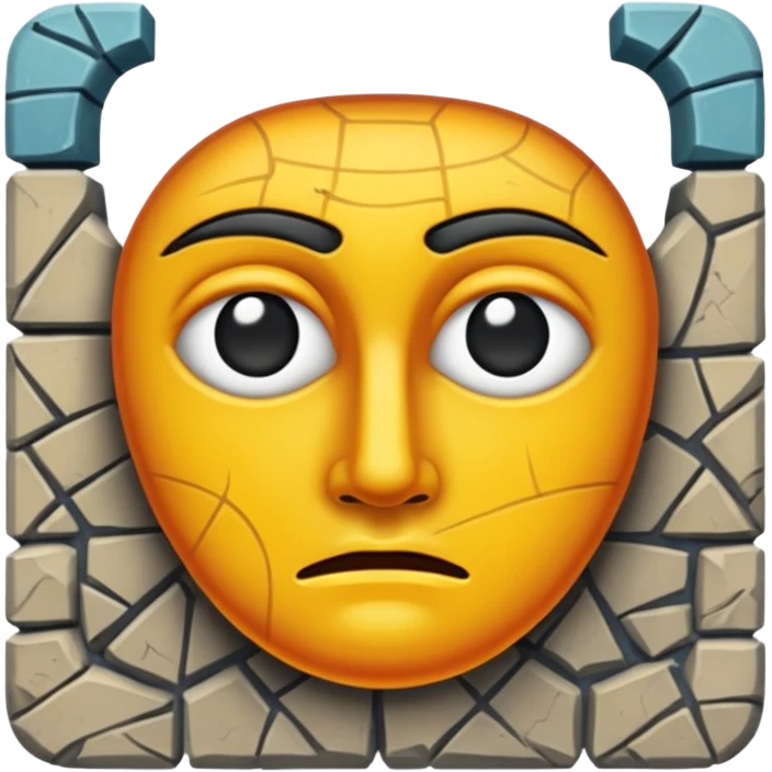 Curse in the middle of the mosaic emoji