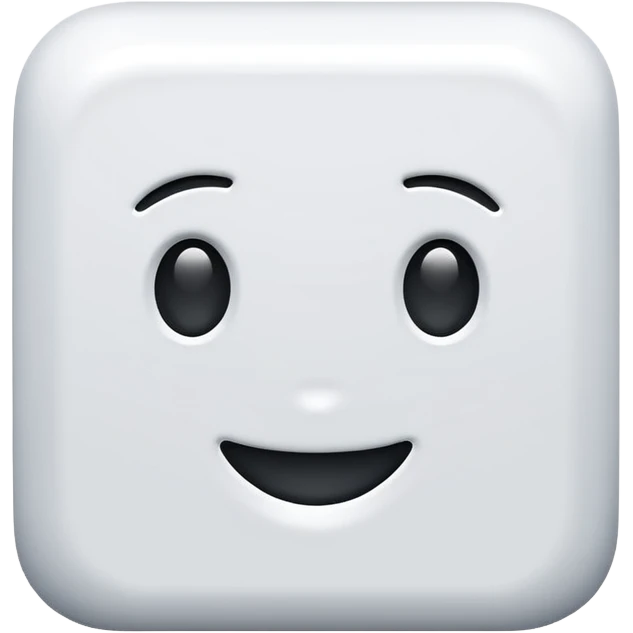 white square empty 3d emoji