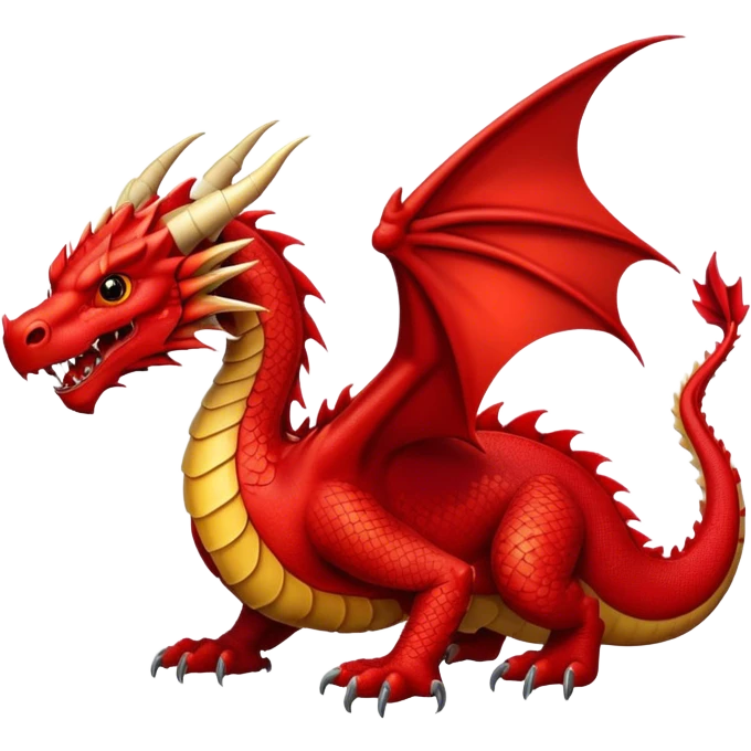 red Dragon Full Body emoji