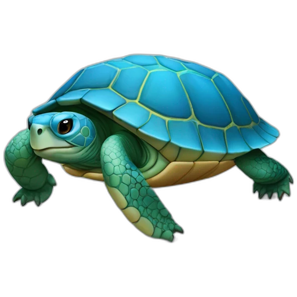 Tortue bleu emoji