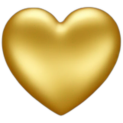 gold heart emoji