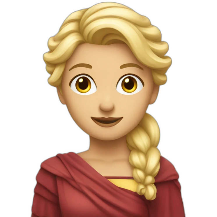 Fille blonde lisant un roman emoji