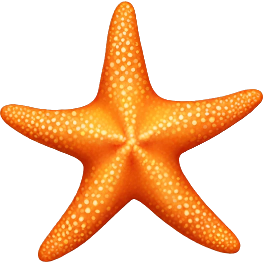 Orange starfish emoji