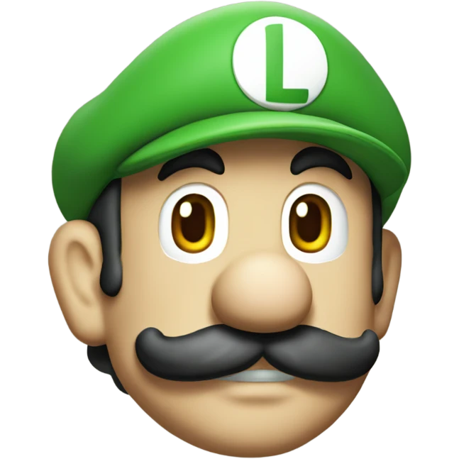 Luigi from super Mario bros emoji