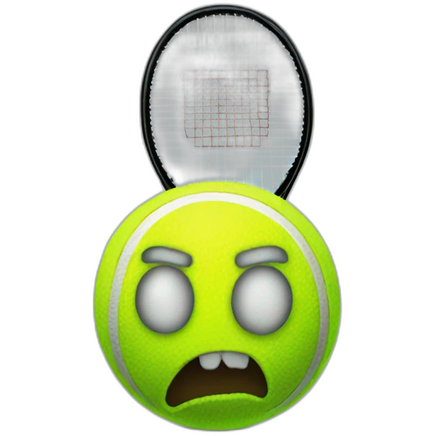 spooky tennis ball emoji