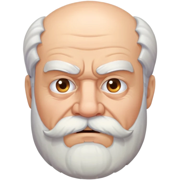 old angry man with beard and mustache emoji