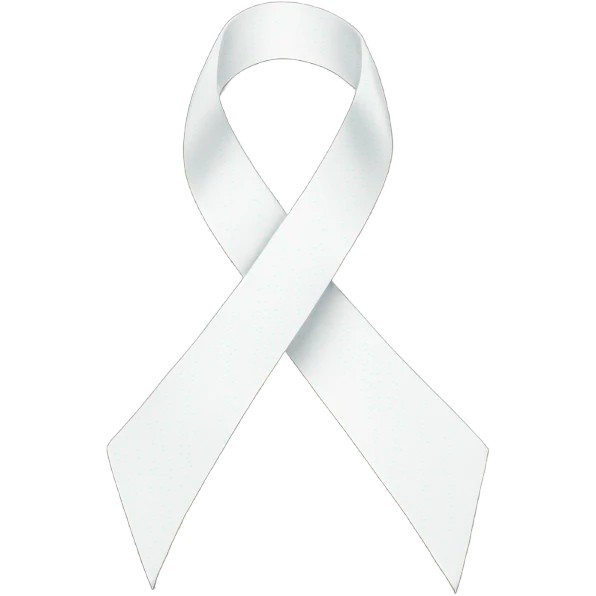 white ribbon emoji