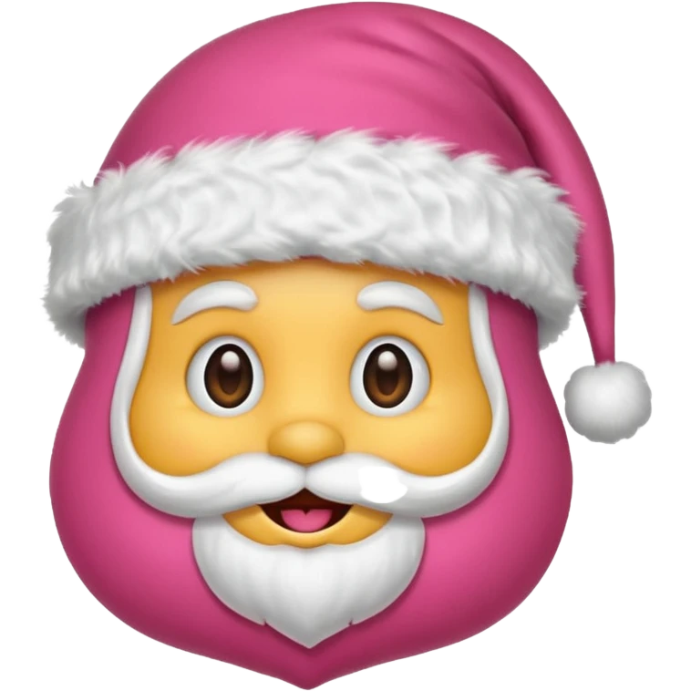 Santa hat pink emoji  emoji