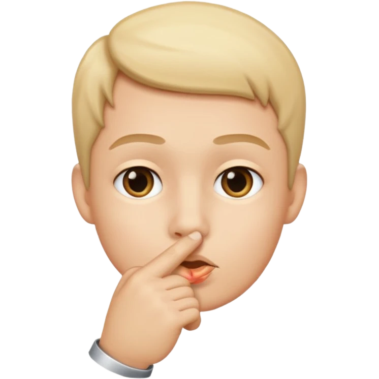 shushing finger emoji