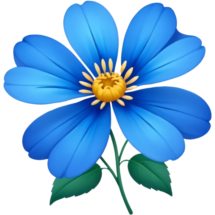 Flores azules emoji