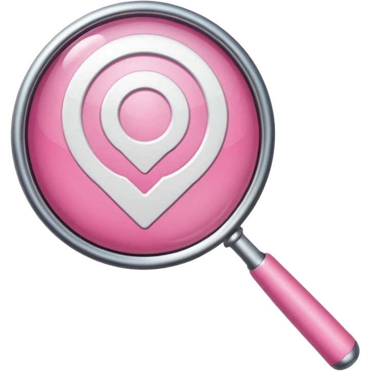 mix light pink dark pink and white girly internet wifi with a magnifying glass emoji