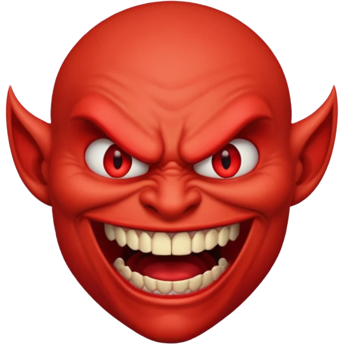 evil laugh, angry face emoji