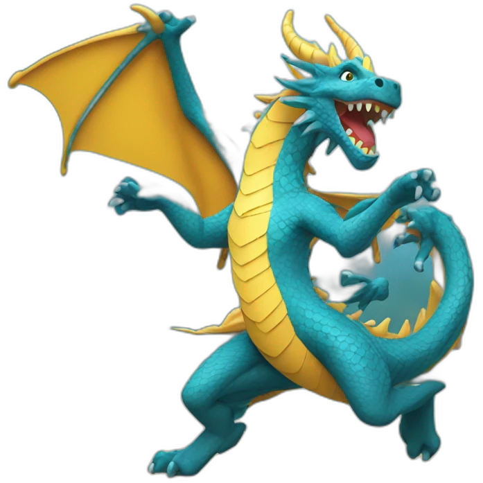 Dancing dragon  emoji