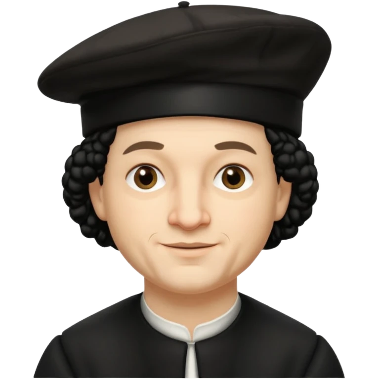 Rembrandt wear black berret hat emoji