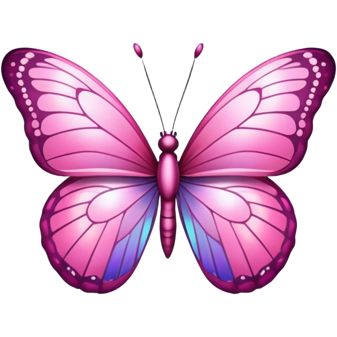 Pink butterfly  emoji