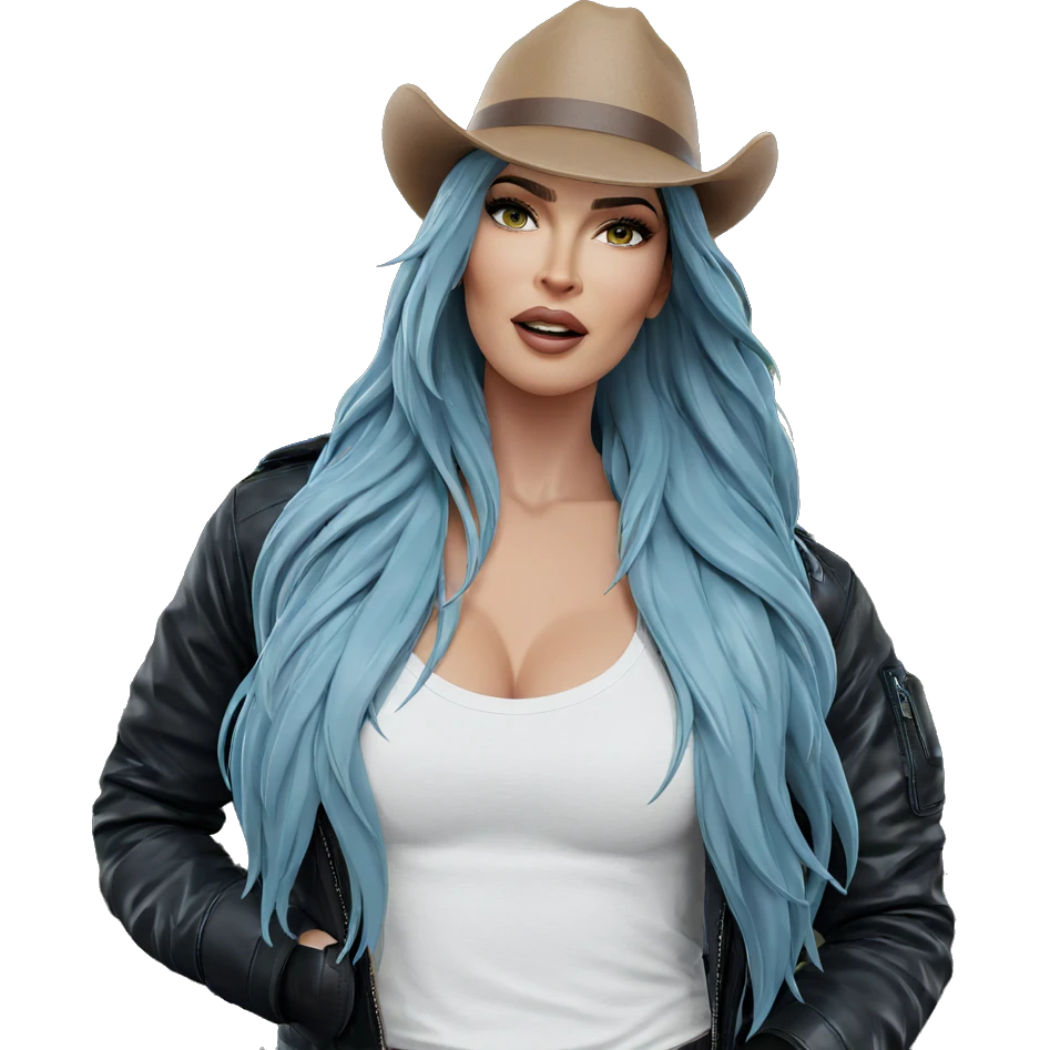 girl in leather jacket outdoors emoji