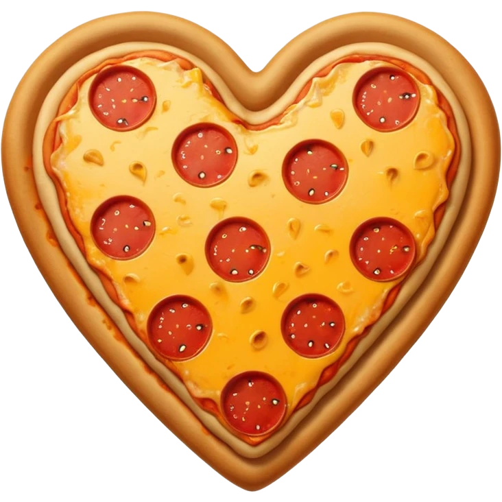 pizza themed heart emoji