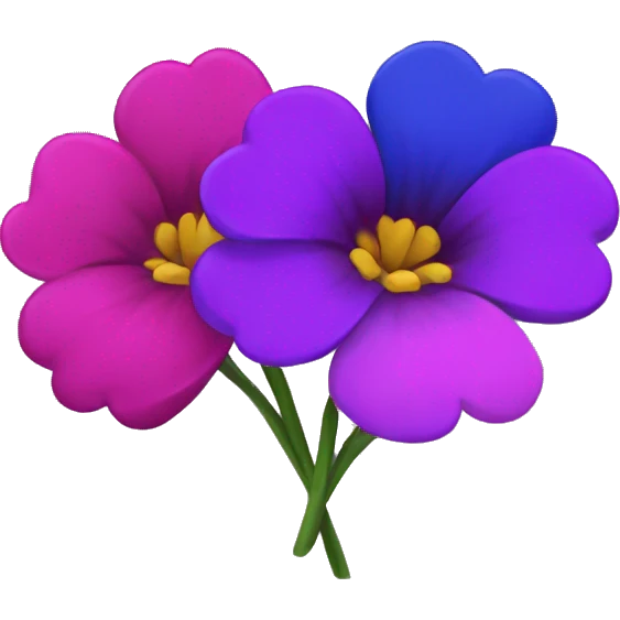 Bisexual flowers  emoji
