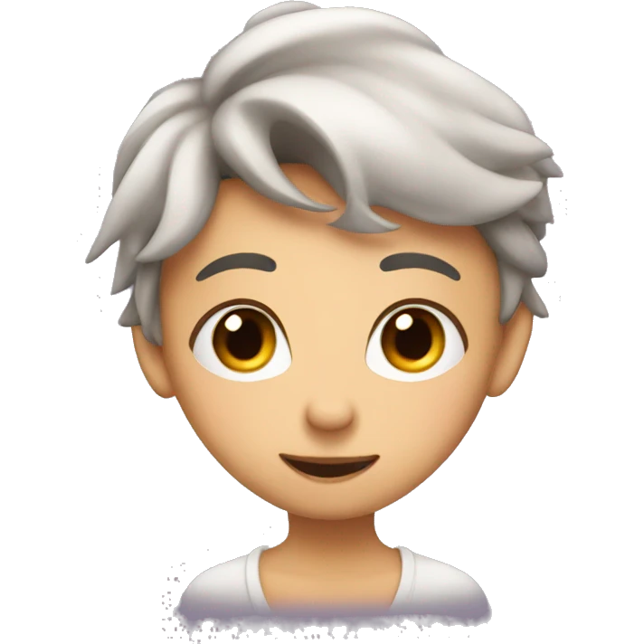 Blushing in love  emoji