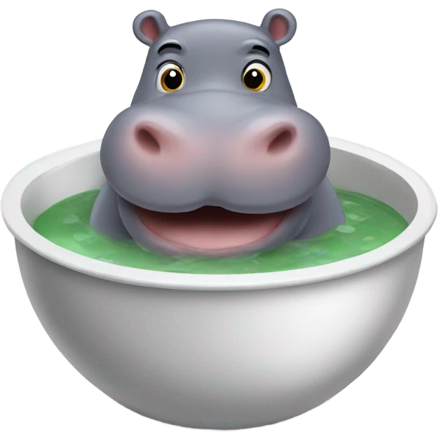 Hippo soup emoji