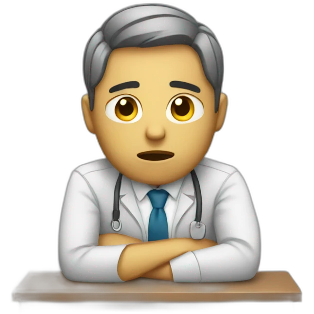 Tired of working emoji