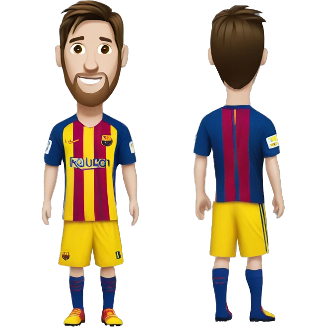 Messi usando vestido  emoji