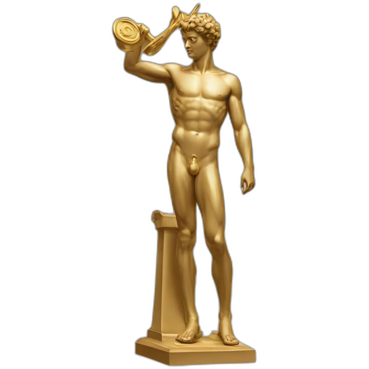 Sculpture of Hermes one of the Olympians emoji