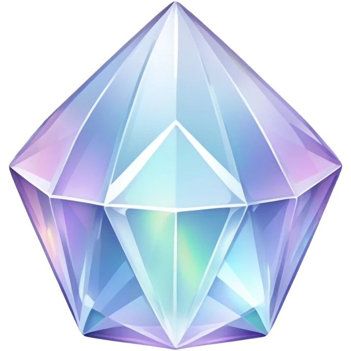  Iridescent white pale crystal  emoji