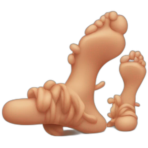 itchy feet emoji