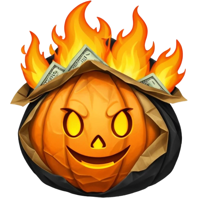 soldi che bruciano emoji