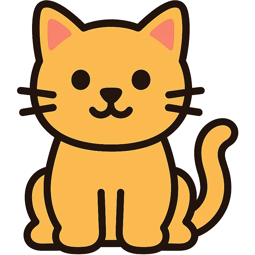 colored cat icon emoji